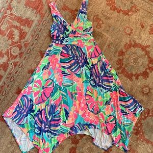 Lilly Pulitzer handkerchief midi dress